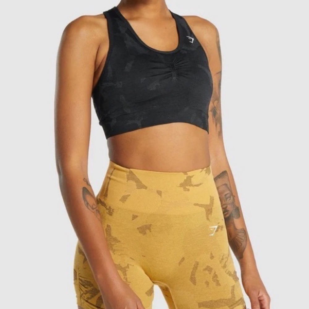 Gymshark camo seamless sports bra